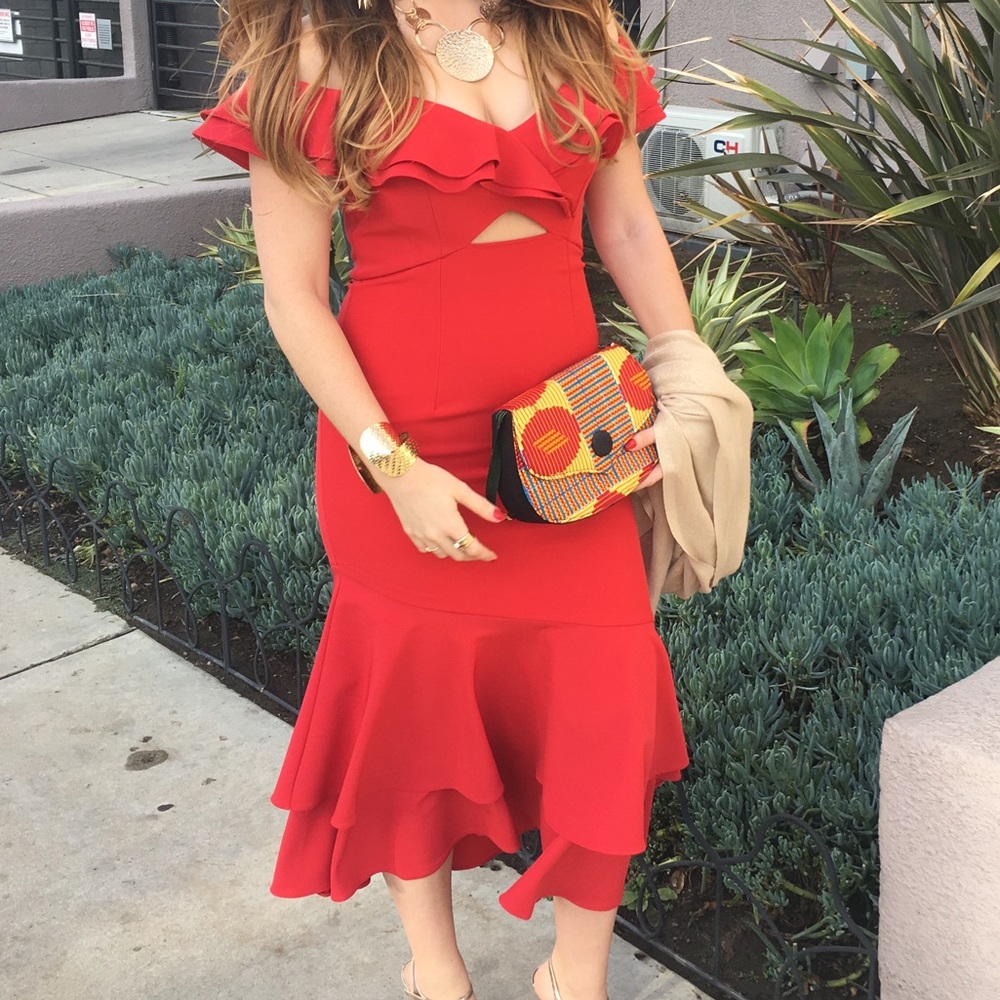 Gorgeous red cocktail dress
